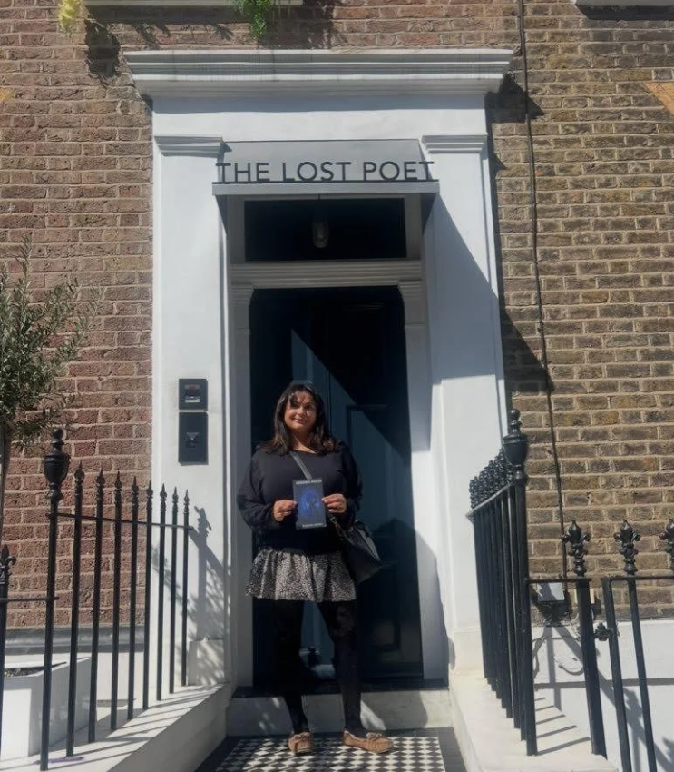 Mariam Ahmed outside The Lost Poet